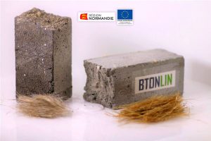 Du lin pour un béton biosourcé et structurel ©ESITC-Caen