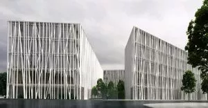 “Maison de la mode” de Chanel, Porte d'Aubervilliers ©Renderings Rudy Ricciotti