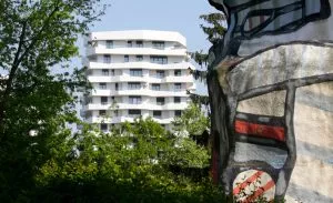 Trois tours, quartier du Pont d’Issy-les-Moulineaux (92) - Loci Anima ©Jean-Pierre Porcher