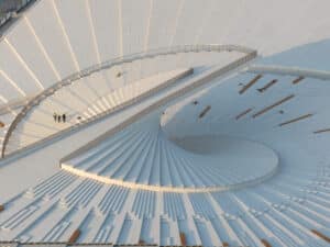 Un « escalier-éventail » en BFUP pour le Grand Opéra de Shanghai
