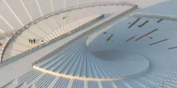 Un « escalier-éventail » en BFUP pour le Grand Opéra de Shanghai
